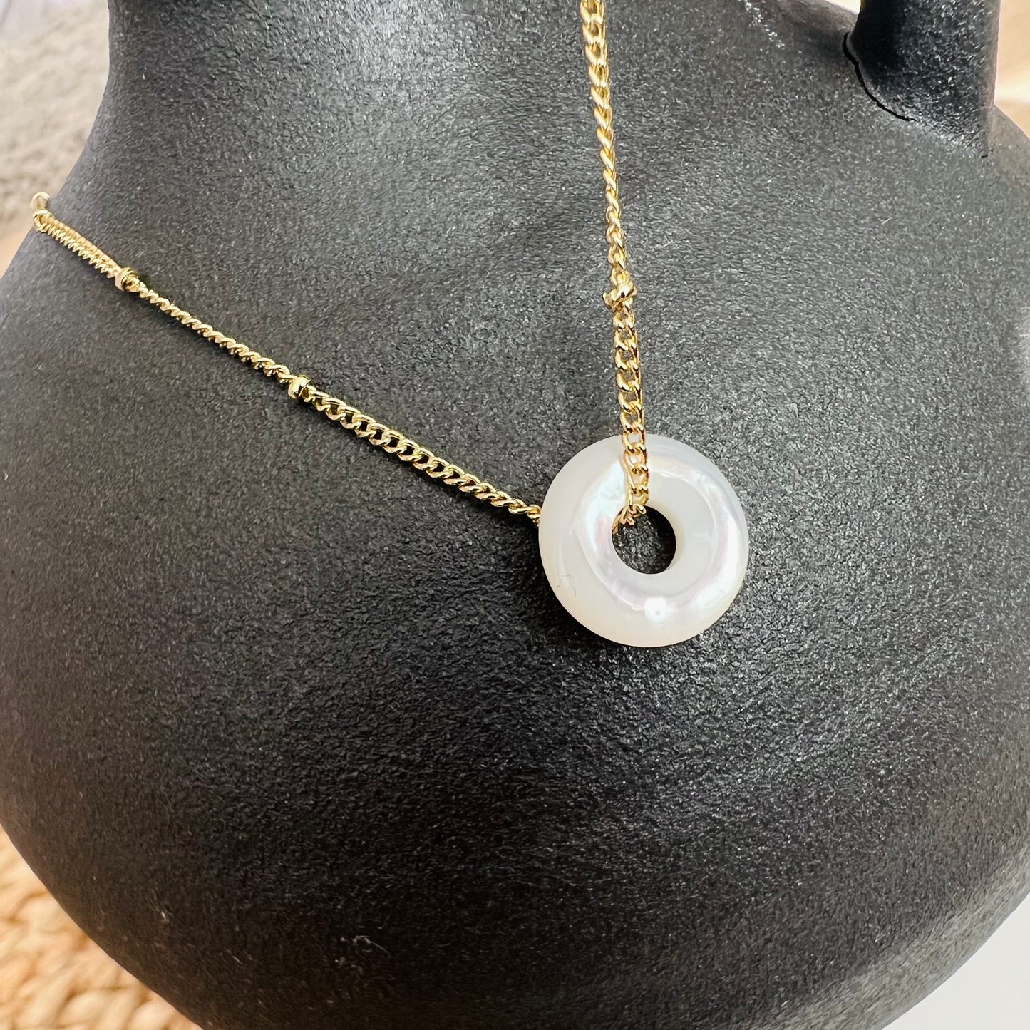 Pearl Donut Necklace