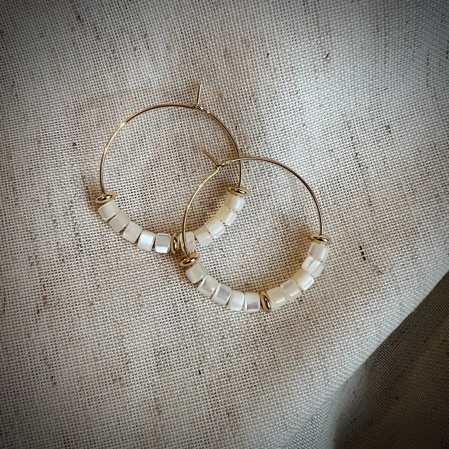 Pearl Hoops