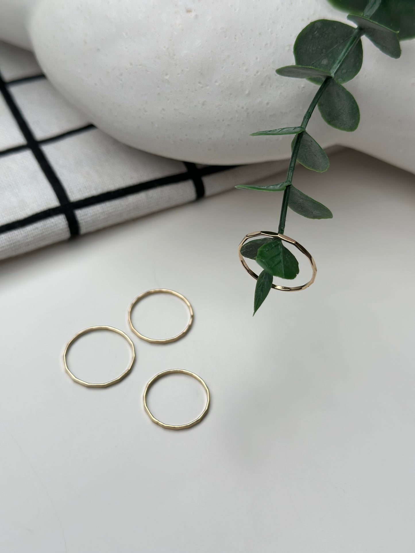 Hammered Stacking Ring