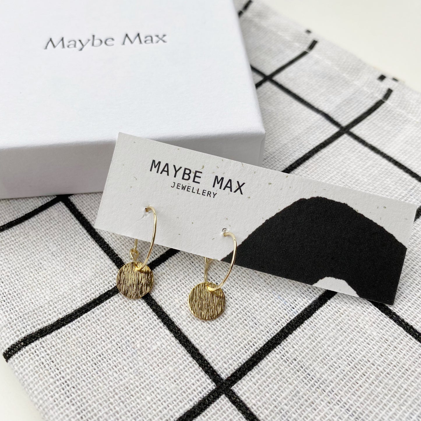 Etched Disc Hoops