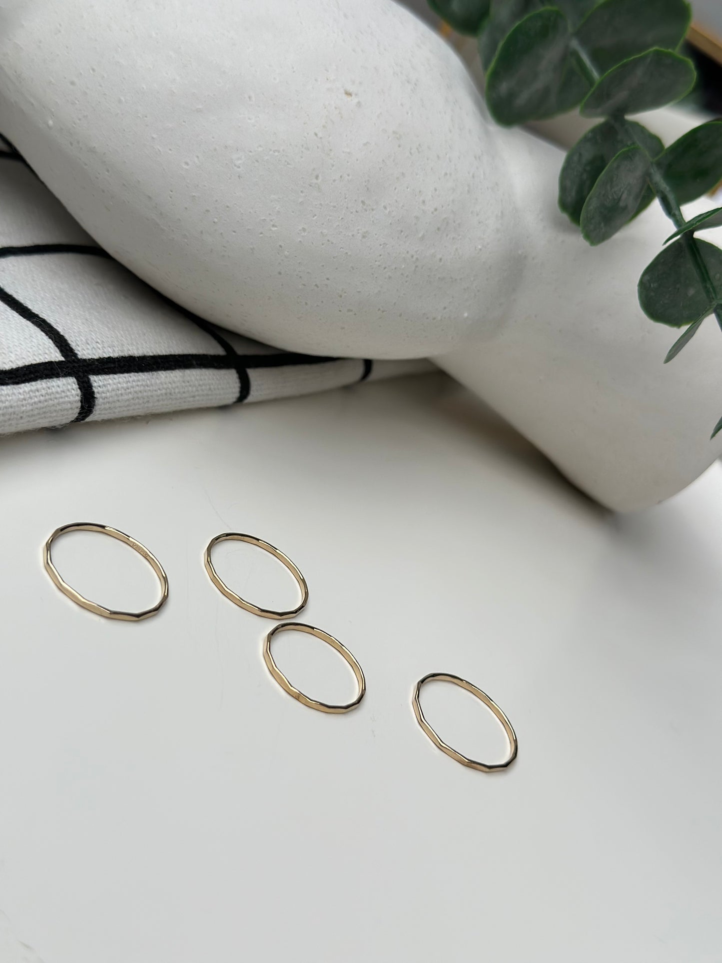 Hammered Stacking Ring