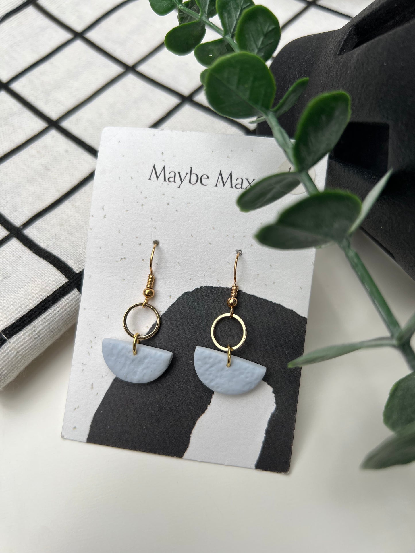 Blue Circle Dangles
