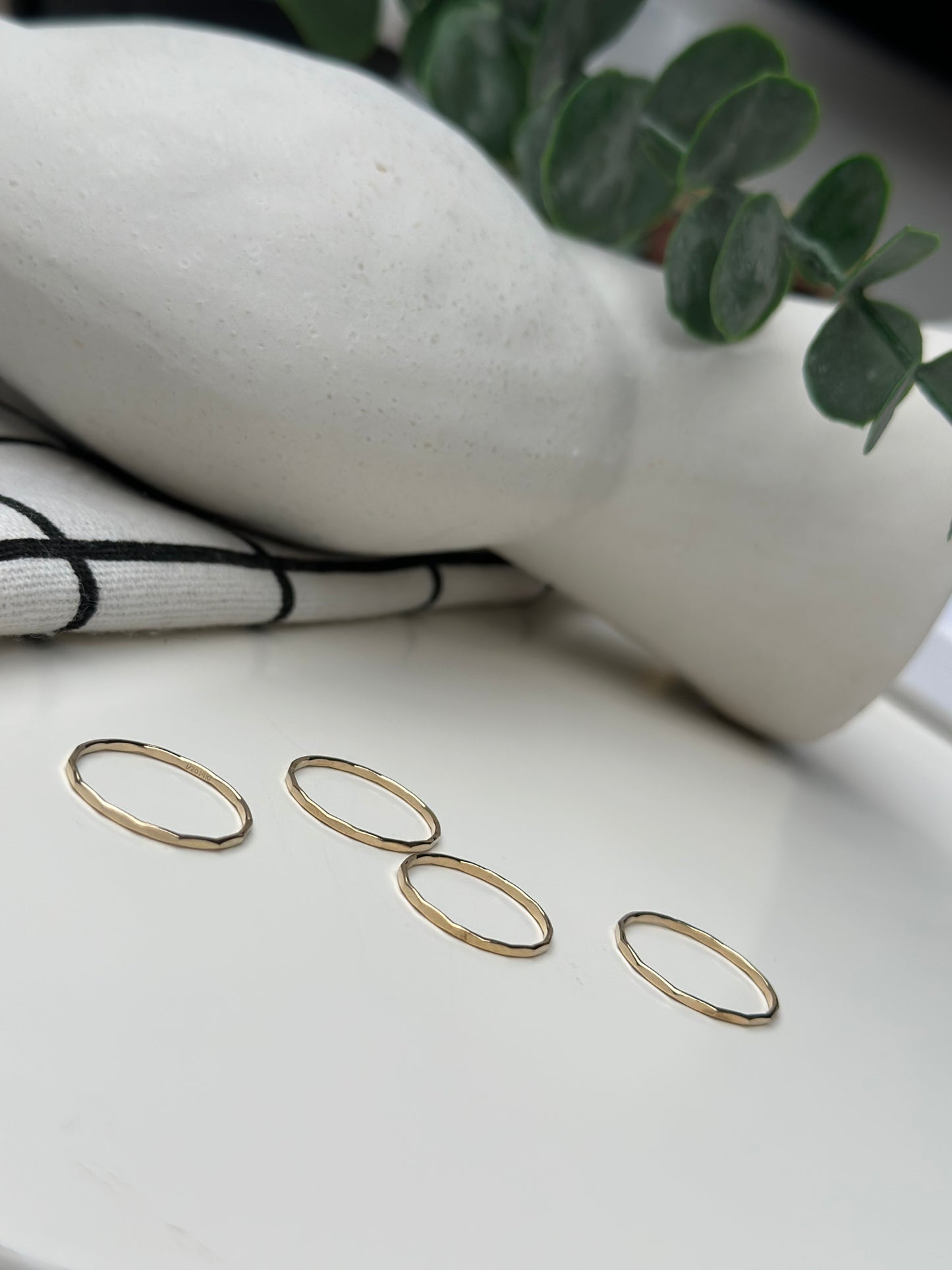 Hammered Stacking Ring