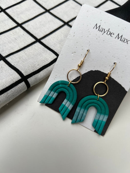 Teal Arch Dangles